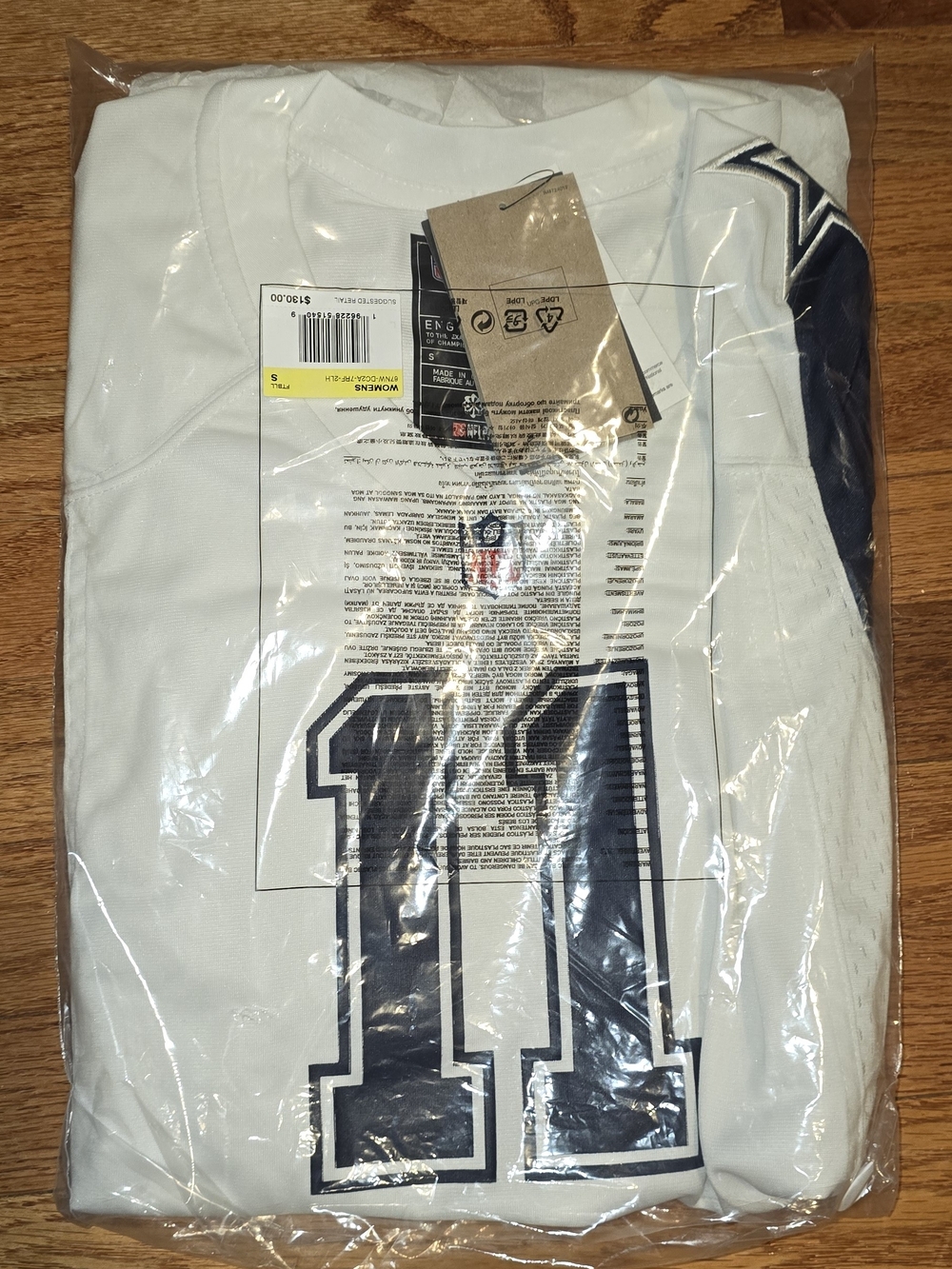 Womans Size Small, White & Navy Parsons #11 Football Jersey Nike NFL - Picture 2 of 6